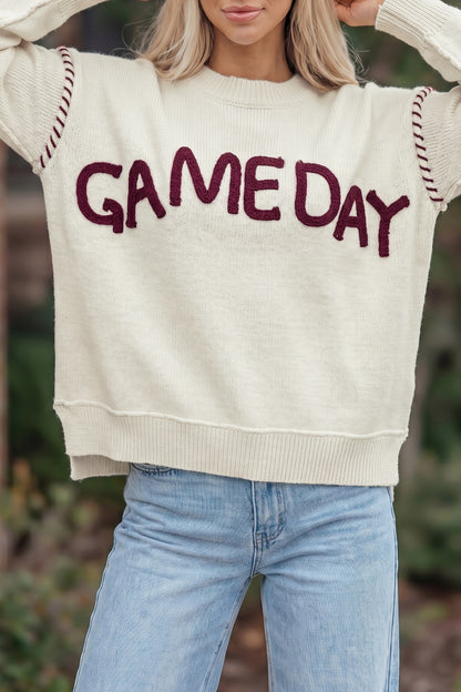 Game Day Embroidered Sweatshirt