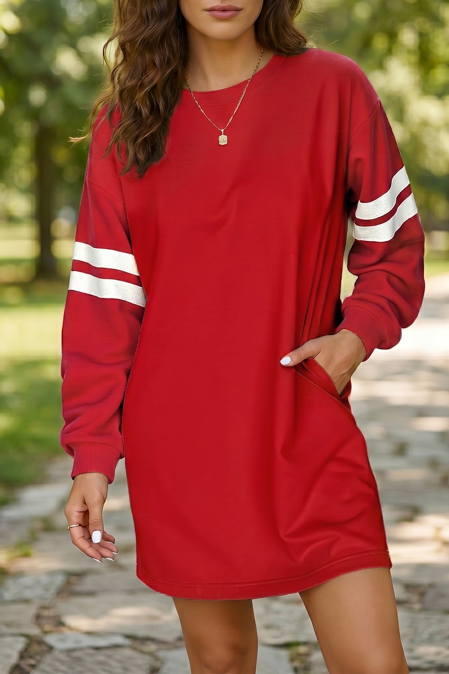 The Varsity Sweatshirt Dress