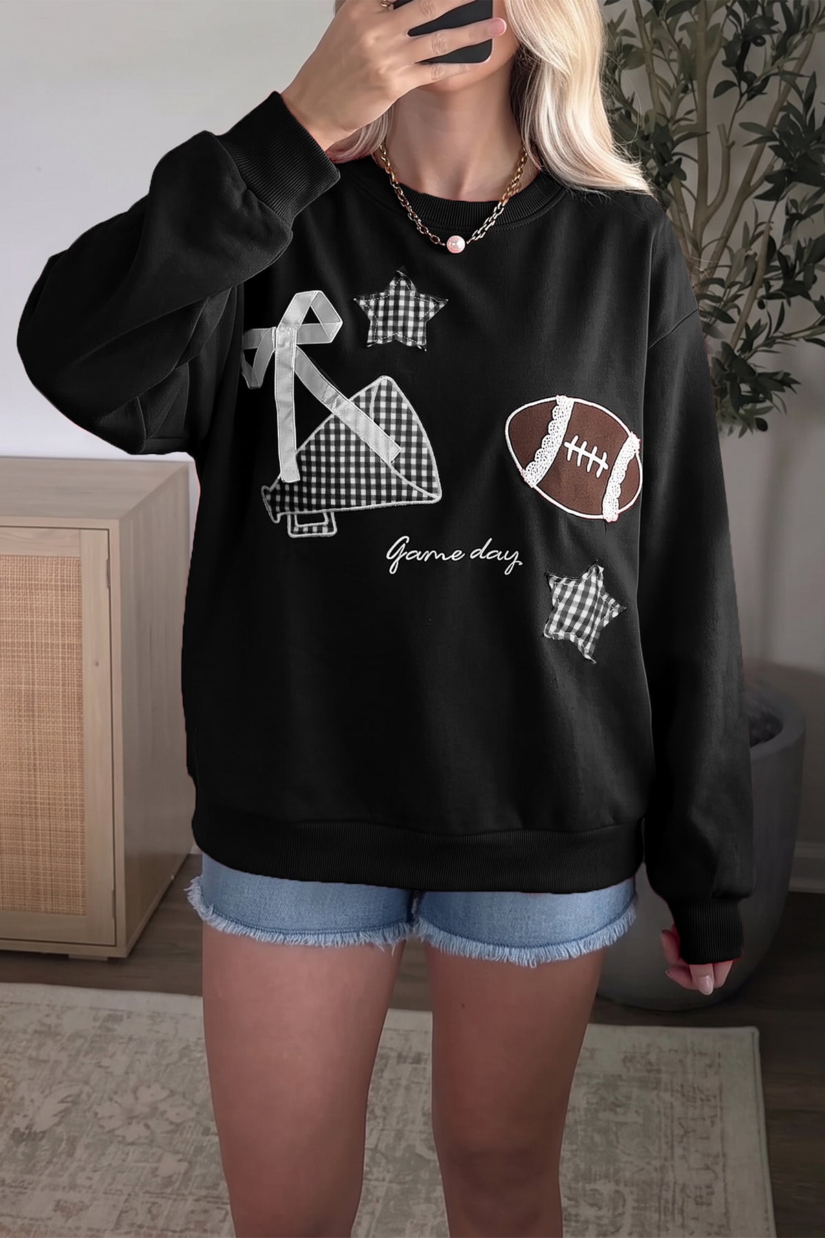 Football Stars and Bows Sweatshirt