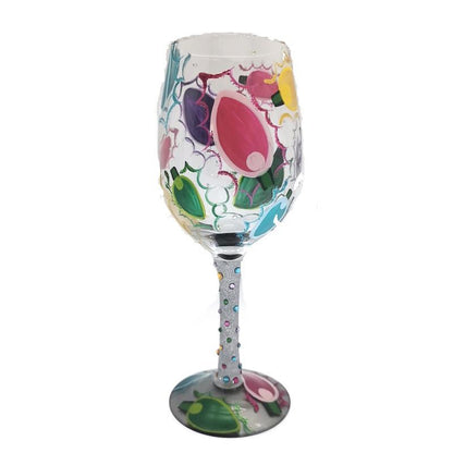 Hand-painted Crystal Wine Glasses Goblets