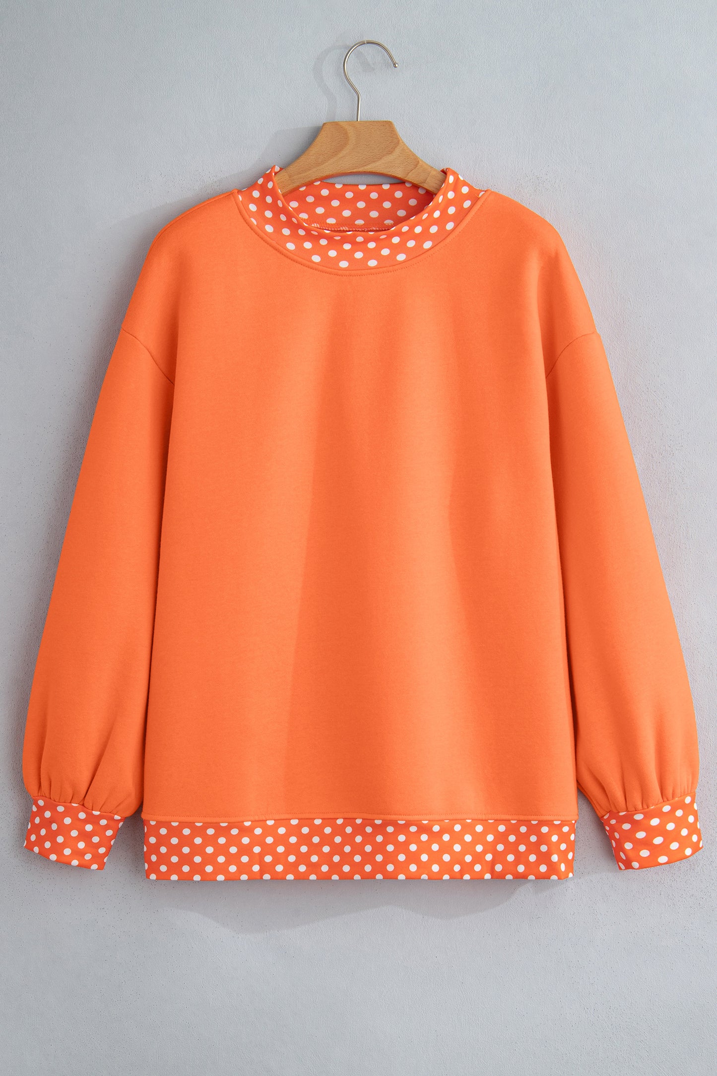 Garnet Polka Dot Oversized Sweatshirt